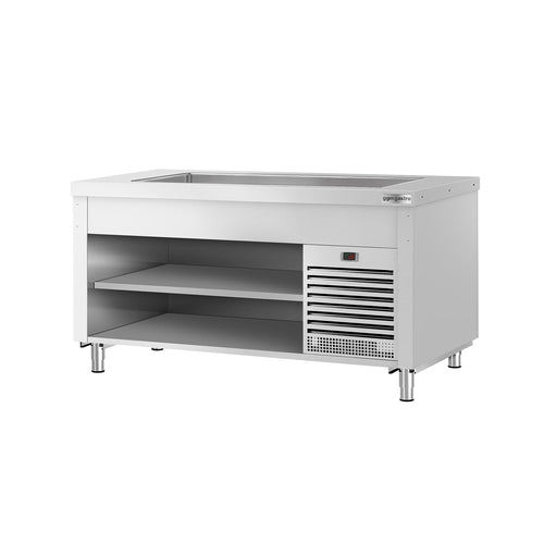 Refrigerated Buffet Display Counter COPENHAGEN - 1560mm - with Refrigerated Well - for 4x GN 1/1