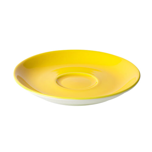 (6 pcs) BART COLOUR CAFE - Cappuccino saucers - Ø155mm - Yellow