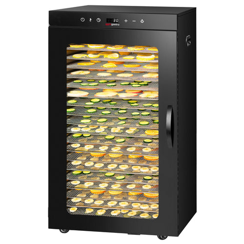 Ruokakuivuri - 20 kuivaustasoa - musta - 2 kW