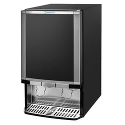 GASTRO-COOL | Juomakaappi - 480 mm - 65 l - 1 lasiovi - valaistu mainospaneeli - LED-sisävalo - musta