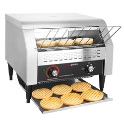 Liukuhihnapaahdin - manuaalinen - 2,6 kW - n. 450–500 paahtoleipää/h - sämpylä- ja leipätila