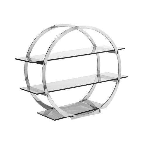 Buffetteline - Ruostumaton teräs & pleksi - pyöreä - Ø 450 mm - 3-tasoinen - Korkeus: 450 mm - ominaisuudet: vakaa