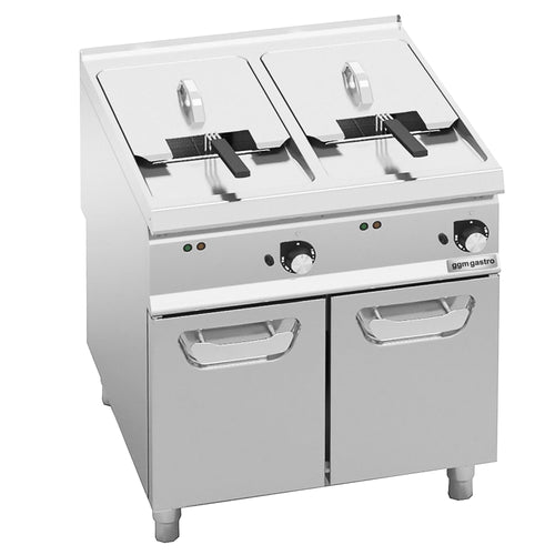 Kaksiosainen sähkökäyttöinen rasvakeitin - 2 x 22 l - 44,0 kW - 400 V