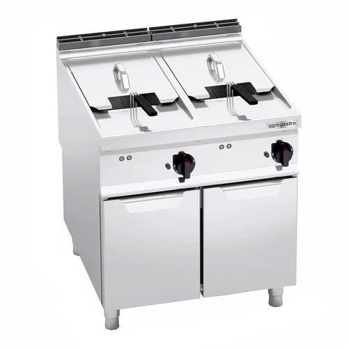 Kaksiosainen sähkökäyttöinen rasvakeitin - 2 x 22 l - 44,0 kW - 400 V