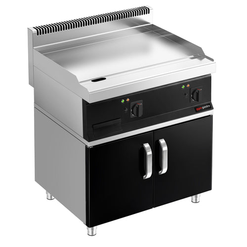 Sähköpaistotaso - 7,1 kW - sileä - Paistopinta-ala: 795x535 mm - sis. alakaapin, 2 ovea