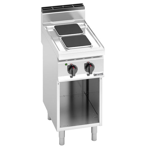 Sähköliesi Lorenzo 700 ‑sarja - 400x714x1 070 mm - 5,2 kW - 2 keittolevyä kulmikas - jalustalla