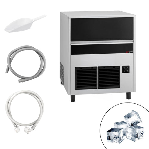 Commercial Ice Machine - Bullet - 85 kg/24 h - with Drain Pump