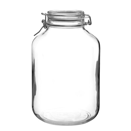 (6 kpl) Bormioli Rocco | Säilöntäpurkki - DUBLIN - 5,0 l - pantasulkimella