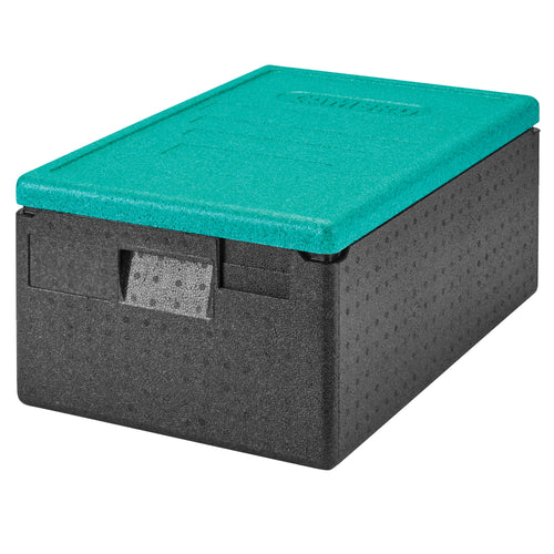 CAMBRO | CAM GOBOX® - Toploader - GN 1/1 - musta - vihreä kansi