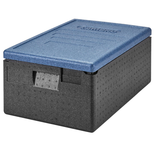 CAMBRO | CAM GOBOX® - Toploader - GN 1/1 - musta - jäänsininen kansi