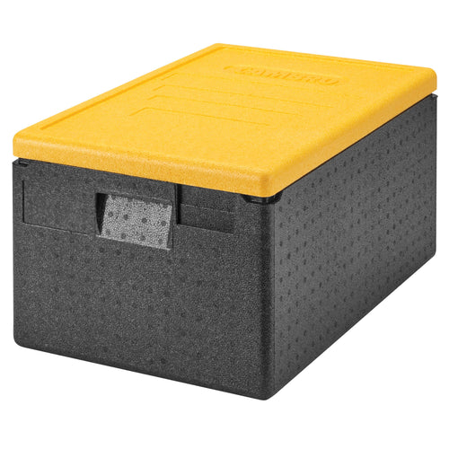 CAMBRO | CAM GOBOX® - Toploader - GN 1/1 - musta - keltainen kansi
