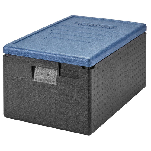CAMBRO | CAM GOBOX® - Toploader - GN 1/1 - musta - jäänsininen kansi