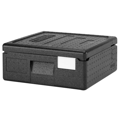 CAMBRO | CAM GOBOX® - Toploader-pizzalaatikko - kantohihnalla - 2 pizzalle - musta