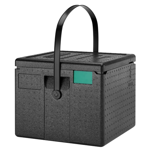 CAMBRO | CAM GOBOX® - Toploader-pizzalaatikko - kantohihnalla - 6 pizzalle - musta