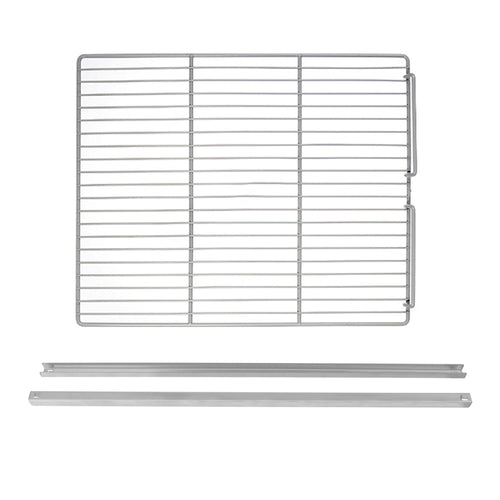 Stainless Steel Rails - 602x800mm - with Plastic-Coated Support Grid - fits BKG800 & BTKG800
