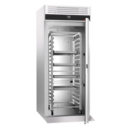 Pakastinkaappi Ruostumaton teräs PREMIUM - GN 1/1 - GN 2/1 - EN 600x400 - 910 mm - 700 l - -20…-10 °C - mitat 1 ovi - kiertoilmajäähdytys, digitaalinen termostaatti, automaattinen sulatus, R290