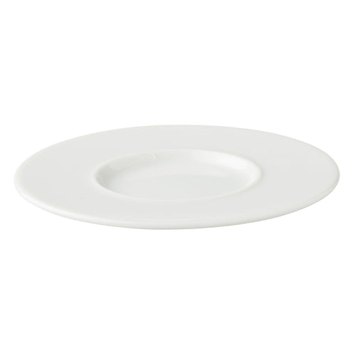 (6 pcs) WHITE DELIGHT - Espresso saucers - Ø130mm - White