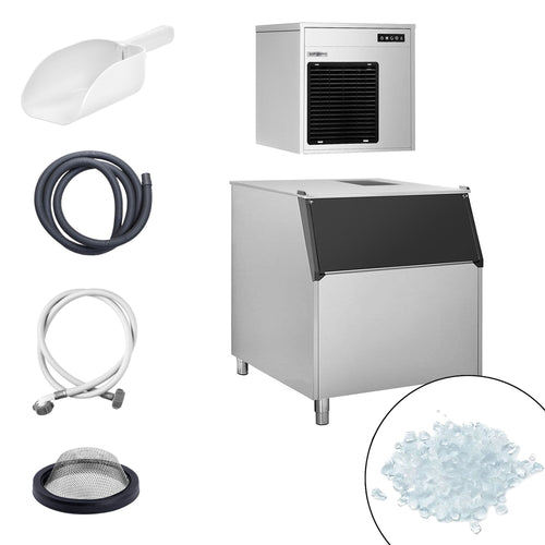 Commercial Flake Ice Machine - Modular - 220kg/24h - incl. Ice Storage Bin