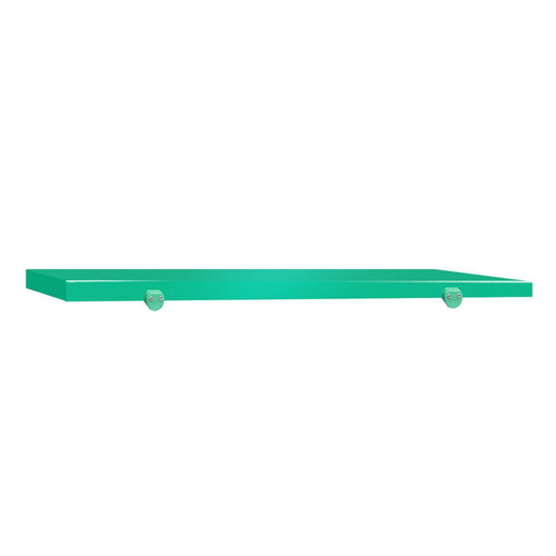 Työtason leikkuulevy - 1200x700 mm - Paksuus: 40 mm - HACCP-yhteensopiva - Polyeteeni (PE500) - Vihreä - Työtason reunastopparilla