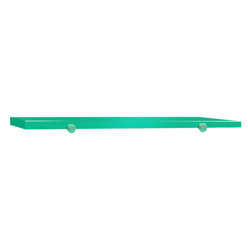 Työtason leikkuulevy - 2000x700 mm - Paksuus: 40 mm - HACCP-yhteensopiva - Polyeteeni (PE500) - Vihreä - Työtason reunastopparilla