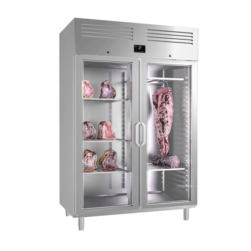 Raakakypsytyskaappi (dry aging) - 1 325x868 mm - 2 lasiovea