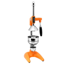 Manuaalinen sitruspuristin - Ruostumaton teräs AISI 304 - Oranssi - 230x185 mm - korkeus 485 mm