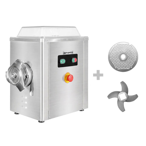 Lihamylly 32 - ruostumaton teräs - 600 kg/h - 2,2 kW - 1 400 r/min - reikälevy 4 mm