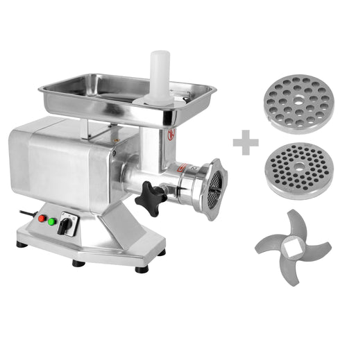 Lihamylly 22 - ruostumaton teräs - 220 kg/h - 1,1 kW - reikälevy 4,5 mm