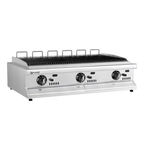 Vesigrilli (kaasu) - 15,6 kW - 1,20 x 0,73 m - Valurautaritilä - pöytämalli - syvyys 730 mm