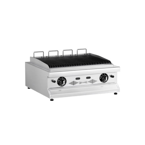 Vesigrilli (kaasu) - 10,4 kW - pöytämalli - syvyys 730 mm - Valurautaritilä
