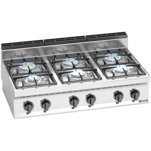 Kaasuliesi Lorenzo 700 -sarja - 1200x714 mm - 33,5 kW - 6 poltinta - pöytämalli