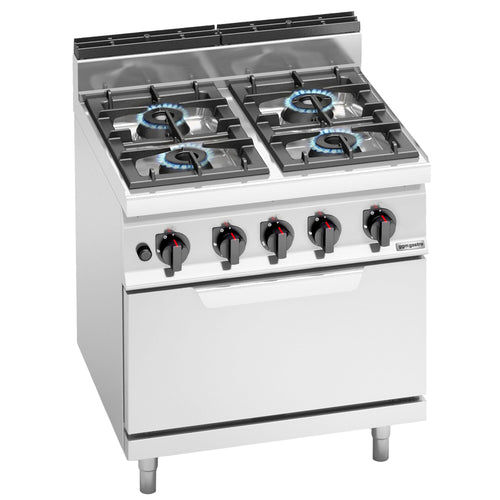 Kaasuliesi Lorenzo 700 ‑sarja - 35,8 kW - 4 poltinta - sis. kaasu‑uuni - 7,8 kW
