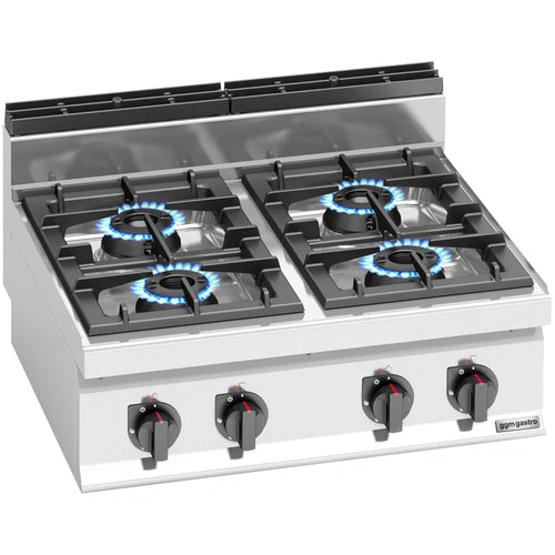 Kaasuliesi Lorenzo 700 ‑sarja - 800x714 mm - 28 kW - 4 poltinta - pöytämalli
