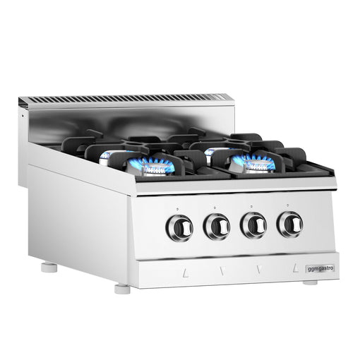 Kaasuliesi GIUSEPPE - 600 syvä - 24 kW - 4 poltinta - pöytämalli