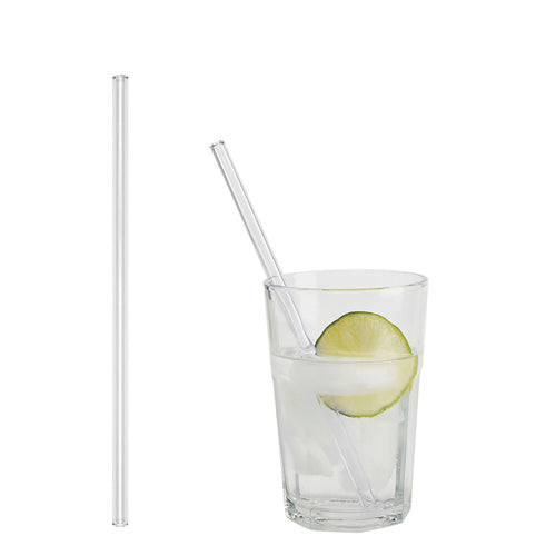 (50 kpl) Lasipillit - suora - 200 mm - ø 8 mm - kirkas - sis. 1 nylon puhdistusharjan