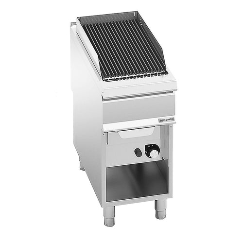 Commercial Gas Water Grill Paolo 900 Series - 400mm - Freestanding - with Leg Stand - 900mm Deep - 12kW