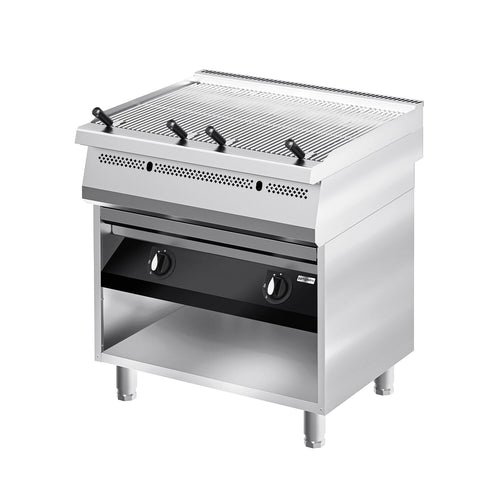 Commercial Gas Water Grill - 22kW - 800mm - 700mm Deep - Cast-Iron Cooking Grids