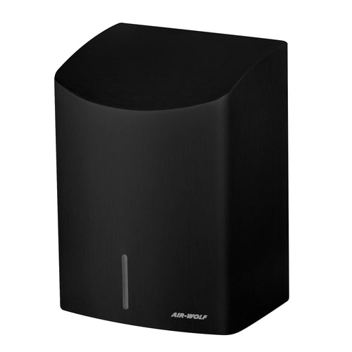 (2 pieces) AIR-WOLF | Automatic Hand Dryer – Matte Black Stainless Steel - 10–15s Dry - IR Sensor
