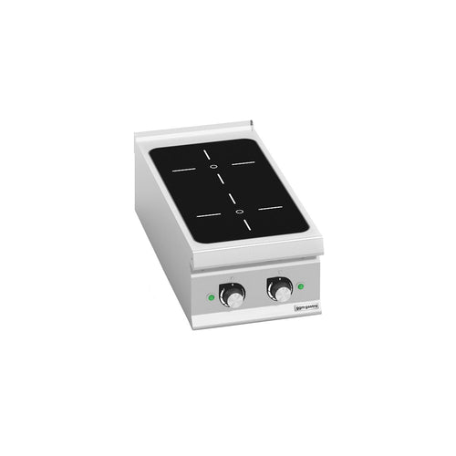 Induktioliesi PAOLO 900 ‑sarja - 400x900x320 mm - 10 kW - 2 keittoaluetta - pöytämalli