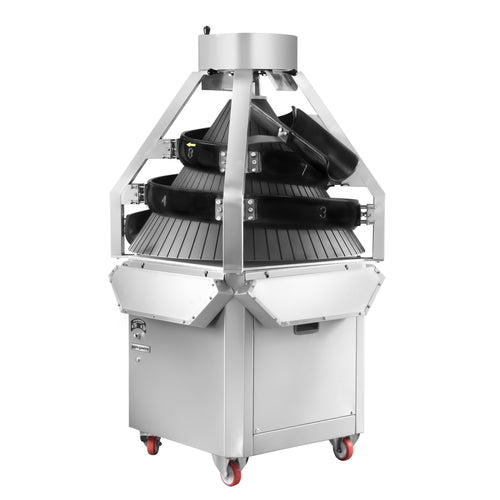 Kartiopyöristäjä - pizza- ja leipätaikinalle - 1,5 kW - Painoalue: ~100–600 g - 1000x1000 mm - max. 2 500 kpl/h