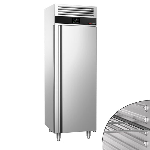 CommercialUpright Fridge Stainless steel PREMIUM - GN 2/1 - 700L - with 1 door