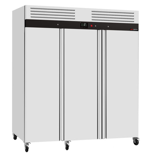 RST-kylmäkaappi ECO - GN 1/1 - 1800 mm - 1590 l - +0…+8 °C - mitat 3 ovea - digitaalinen termostaatti, lukittava, 6 pyörää, kiertoilmajäähdytys, R290