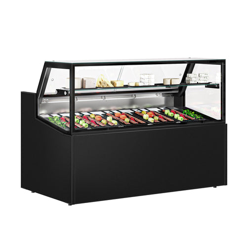 Kylmätiski - 1580x910 mm - 230 l - Väri musta - 1 hyllyä - Kaksoislasitus