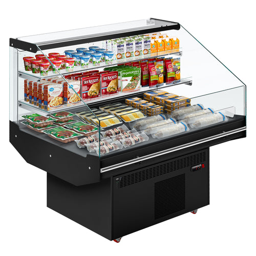Commercial Island Chiller - 1281x975mm - 180 Litres - Open-Top - Black