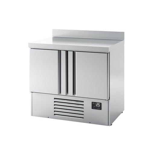 Kylmäpöytä PREMIUM PLUS - 978x700 mm - 230 l - 2 ovea - Takakoroke