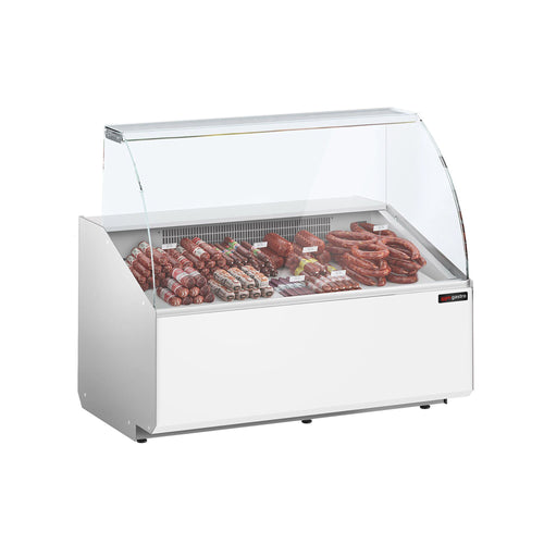 Kylmätiski - 1256x979 mm - 262 l - Etupaneeli valkoinen - 2 ovea - etulasi Suora