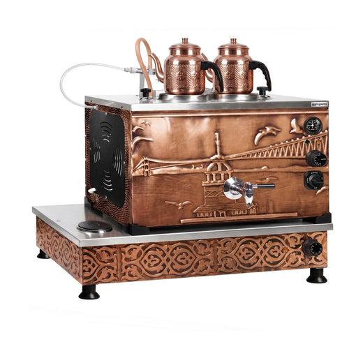 Sähkökäyttöinen kuparinen teekeitin - 720 mm - 22 l - Istanbul Design