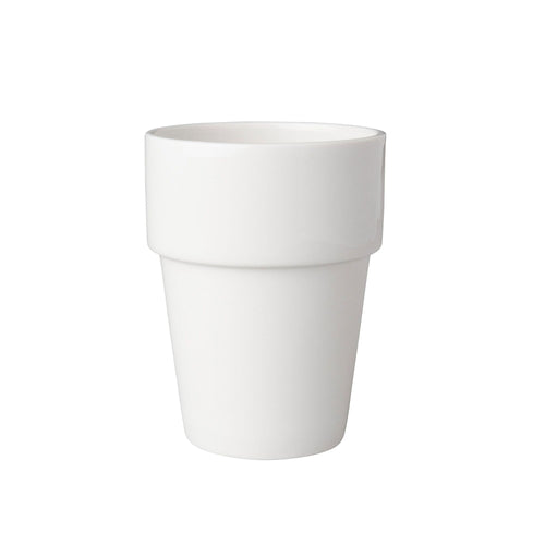 (6 kpl) Budgetline Mammoet - Muki - 190 ml - Valkoinen - jossa pinottava muoto