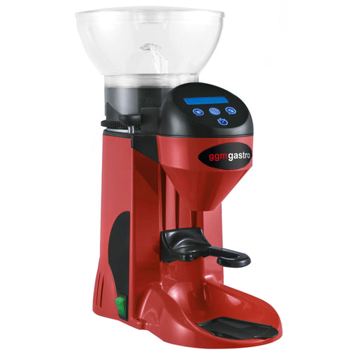 Espressomylly - 1 kg - Melutaso 77 dB - Automaattinen annostelu - Punainen