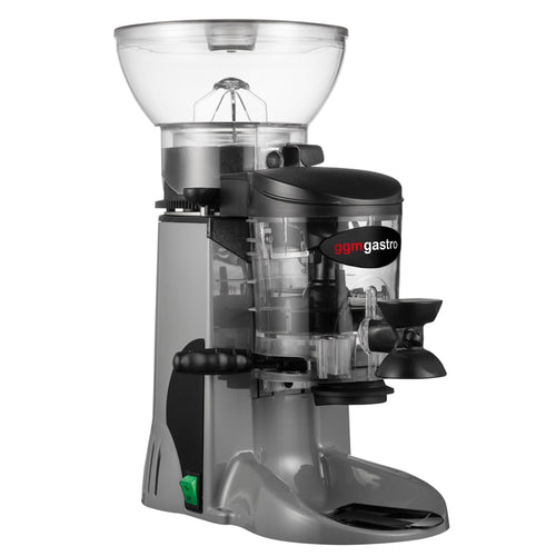 Espressomylly - 1 kg - Melutaso 77 dB - Annostelijalla - Harmaa